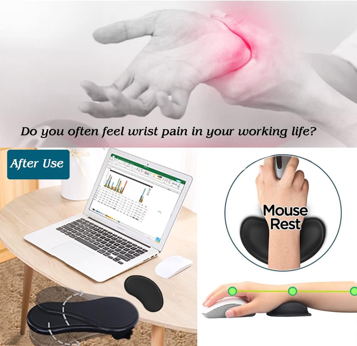 Computer Arm Rest for Desk Extender