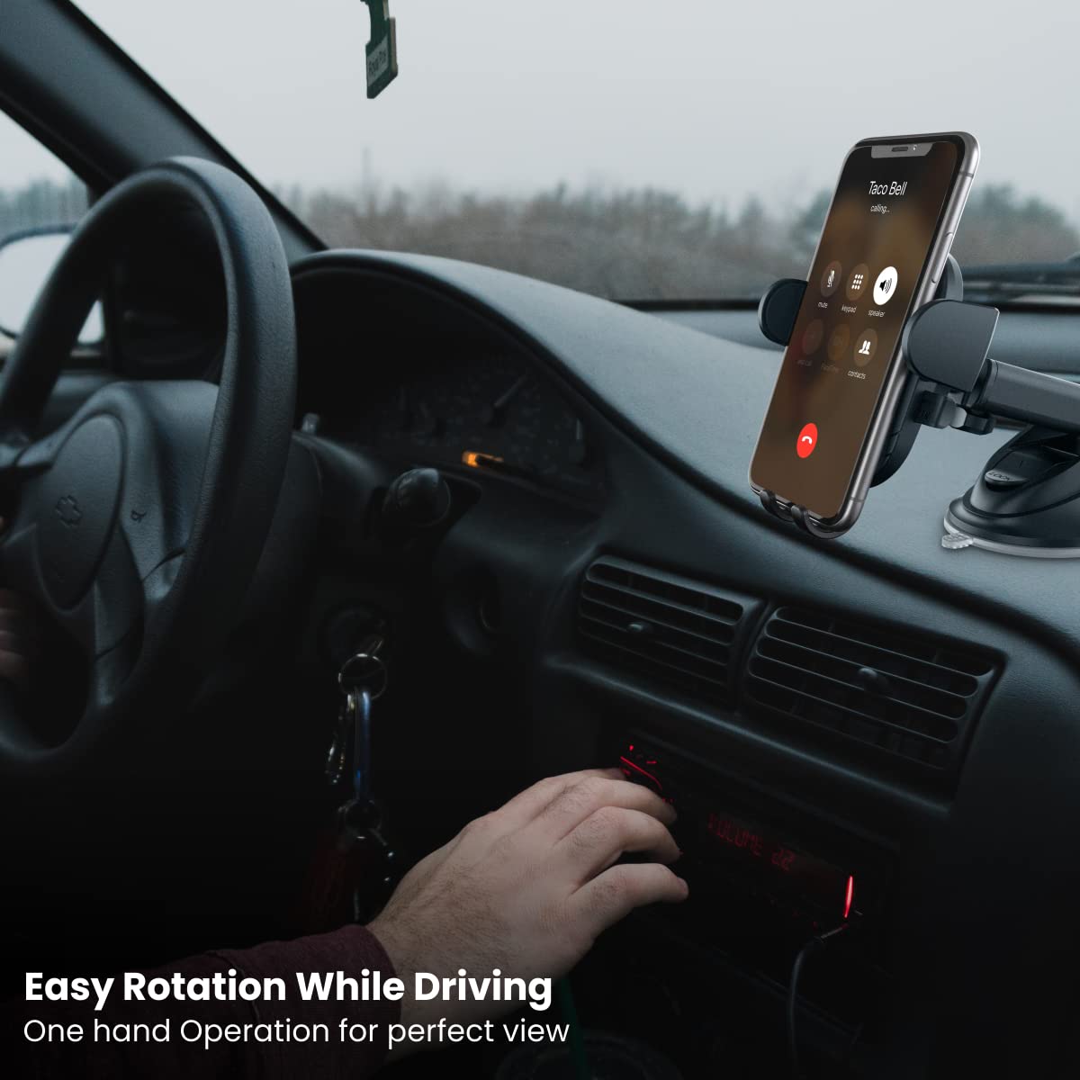 Portronics Clamp M2 Adjustable Car Mobile Phone Holder