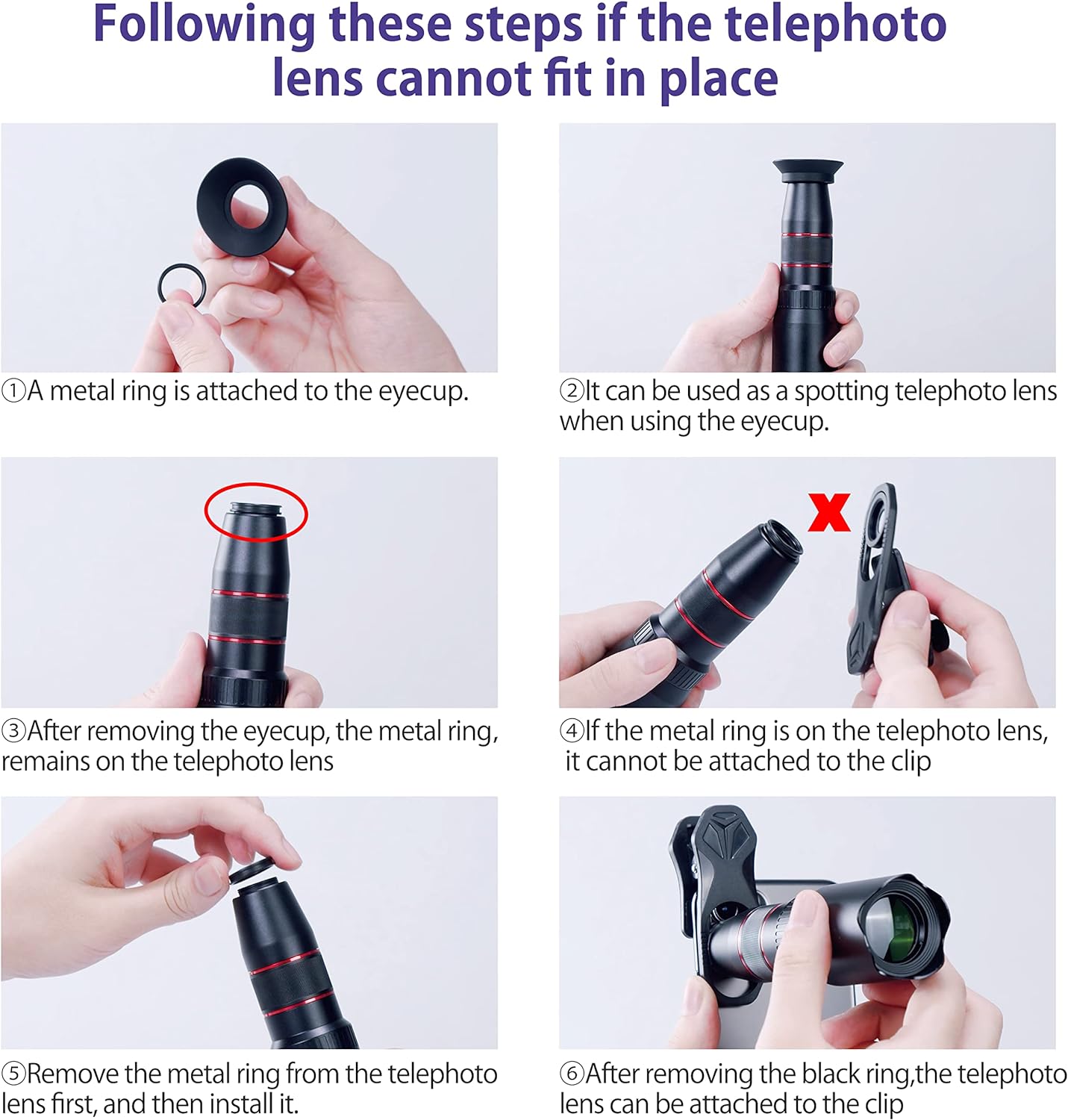 Selvim Phone Camera Lens Phone Lens Kit